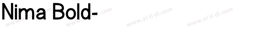 Nima Bold字体转换